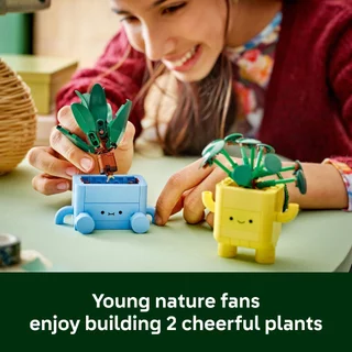 LEGO Botanicals 10349 Happy Plants (217pcs.), Building Blocks, Kids Toy
