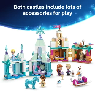 *Exclusive* LEGO Disney Princess 43278 Mini Arendelle Castle & Elsa's Ice Palace (306pcs.), Building Blocks, Kids Toy