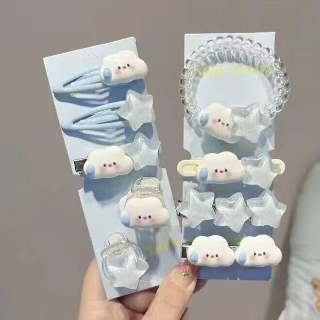 [จัดส่งในกทม] แฟชั่นเกาหลี 2PC การ์ตูนเมฆ กิ๊บติดผม น่ารัก เด็กผู้หญิง เครื่องประดับแฟชั่น 2025NEW - รูปที่ 2
