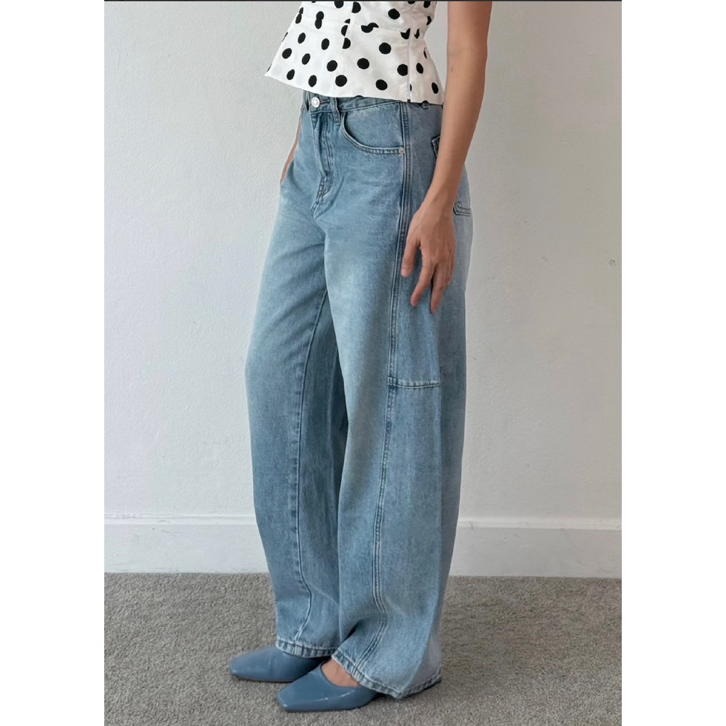 P1538-Barrel jeans  zatani studio