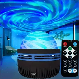โคมไฟฉายแสงออโรร่าดนตรีหมุนได้, LED RGB, โคมไฟฉายเจ็ดสี, ห้องนั่งเล่น ไฟกลางคืนบรรยากาศข้างเตียงใน