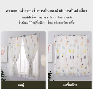 Hottest ผ้าม่านตีนตุ๊กแกลายการ์ตูน สำหรับตกแต่งบ้าน ม่าน