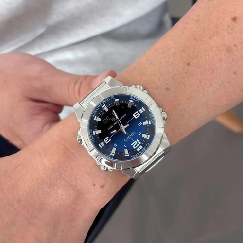 CASIO นาฬิกาข้อมือผู้ชาย สายสแตนเลส รุ่น AMW-870,AMW-870DA,AMW-870DA-2A1 - รูปที่ 2