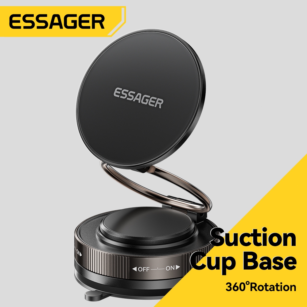 Essager ขาตั้งแม่เหล็ก การหมุน 360° การดูดซับสูญญากาศ ขาตั้งแบบพกพา เหมาะกับโอกาสต่างๆ