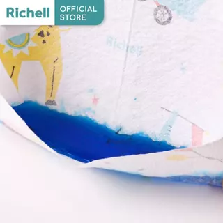 Richell (ริเชลล์) Disposable Bibs ผ้ากันเปื้อนแบบใช้แล้วทิ้ง ดีไซน์น่ารัก พร้อมกระเป๋ารองเศษอาหาร 20ชิ้น