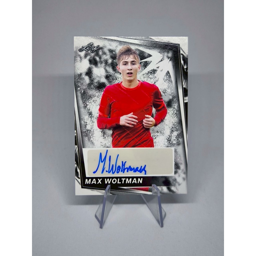 การ์ดลายเซ็นนักฟุตบอลดาวรุ่ง Leaf Ultimate Soccer Futures Rookie Liverpool F.C.