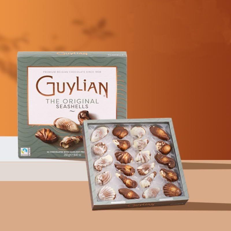 GUYLIAN Original Belgian Chocolate Seashells FLAT GIFT BOX 250g * PREMIUM BELGIAN CHOCOLATE *