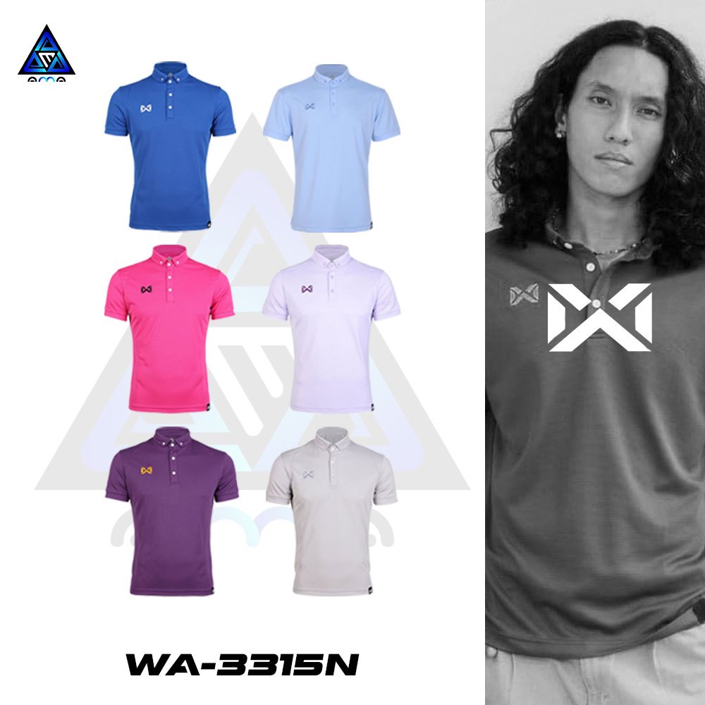 เสื้อ WARRIX รุ่น CLASSIC รหัส WA-3315N วาริกซ์ เสื้อโปโล WARRIX ชายและหญิง ชุด 2 ของแท้100%