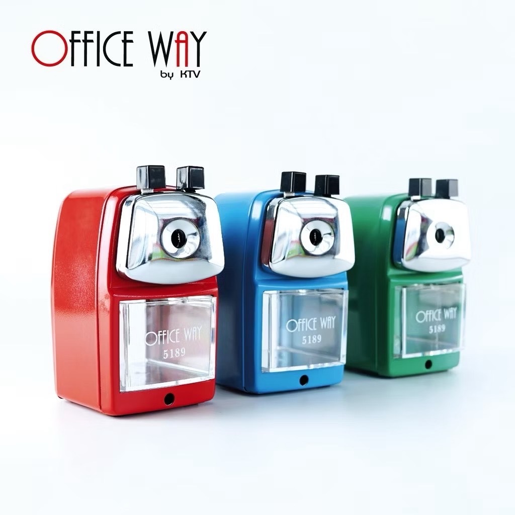 เครื่องเหลาดินสอ Office way ออฟฟิศเวย์  No.5189 (มีให้เลือก 3 สี)
