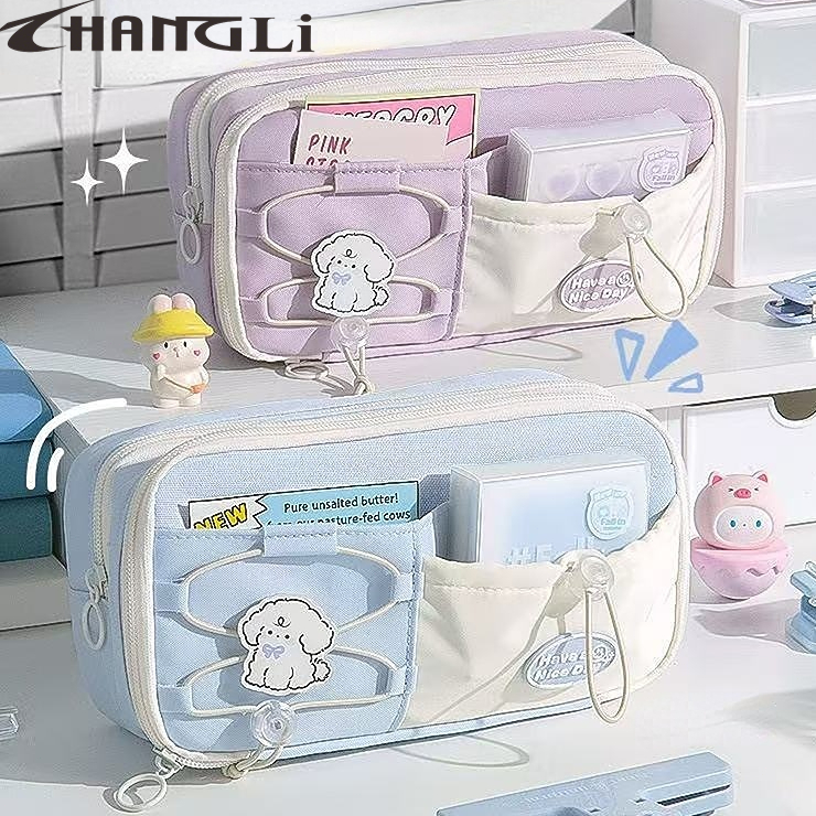 กล่องดินสอ COD น่ารัก pencil case ความจุขนาดใหญ่ง่าย ตลับดินสอ เด็กชายและเด็กหญิง กล่องปากกา