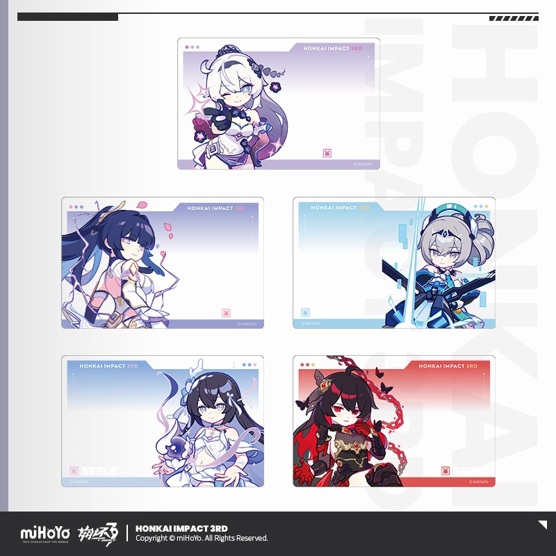 [ พร้อมส่ง / Official ] Honkai Impact 3rd Clear Card PET - Lucky Life Vol.1 ฮงไค อิมแพค HI3 การ์ด ใส