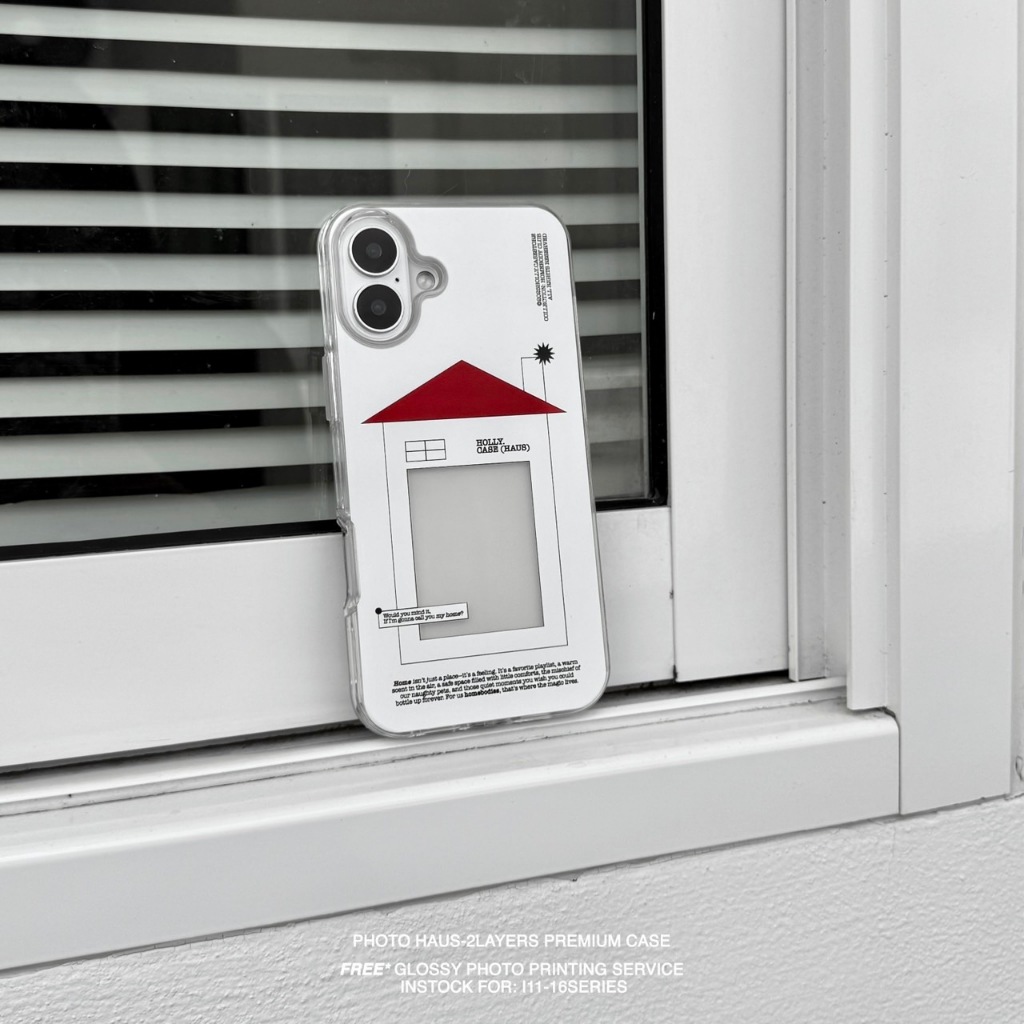 HOLLY.CASESTORE เคสไอโฟน: PHOTO HAUS–2 LAYERS (พิมพ์รูปฟรี 🎞️ ทักแชทรับลิงค์อัพรูปทันที*) PREMIUM clear case 🎪 V.2
