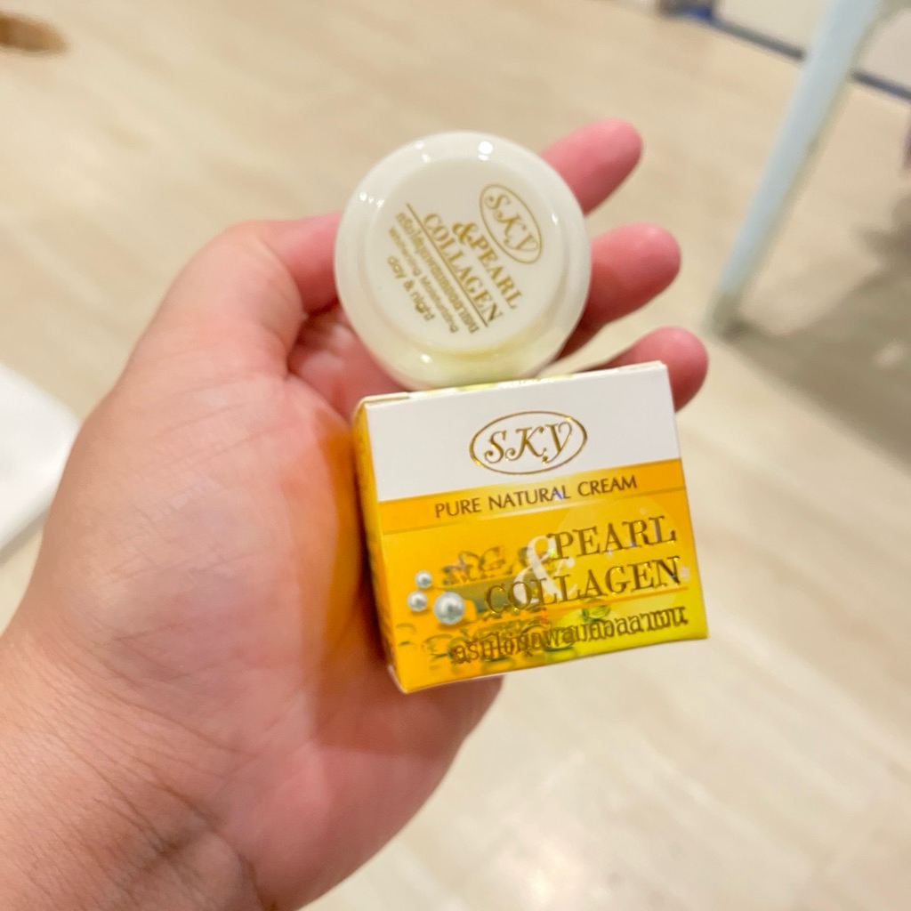 ครีมไข่มุกคอลลาเจน s k y  ( 3 กระปุก )