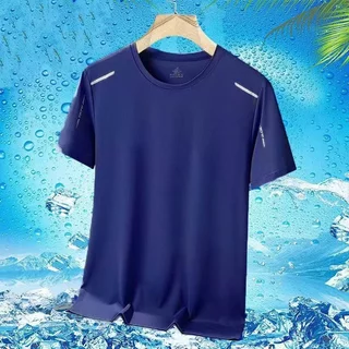 CC-30022 เสื้อแขนสั้นผ้าไหมเย็นแบบบาง ผ้าตาข่าย ระบายอากาศ แห้งไว เหมาะกับหน้าร้อน ใส่สบาย ใช้งานได้หลากหลาย ICE SILK