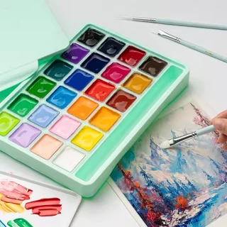 【จัดส่งในวันเดียวกัน】 MIYA HIMI GOUACHE สีกวอช 18/24 สี 30ml ของแท้จากตัวแทนจำหน่ายไทย การออกแบบถ้วยเยลลี่ที่ไ