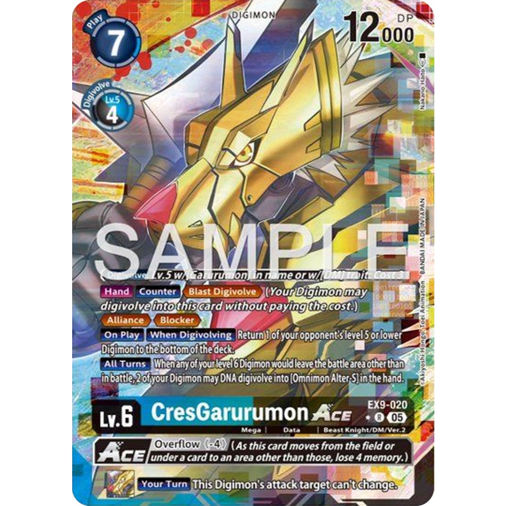 [สั่งพรี] ใบสั่งซื้อ CresGarurumon EX9-020 PA Digimon Card การ์ดสะสมดิจิม่อน ร้านDDN