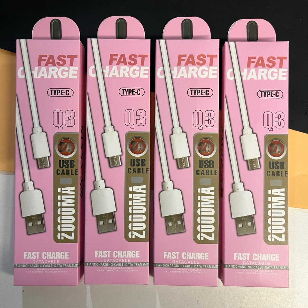 ( ยกโหล12 ชิ้น) No.326  สายชาร์จ Usb ไทซี กล่องสีชมพูน่ารักสดใส