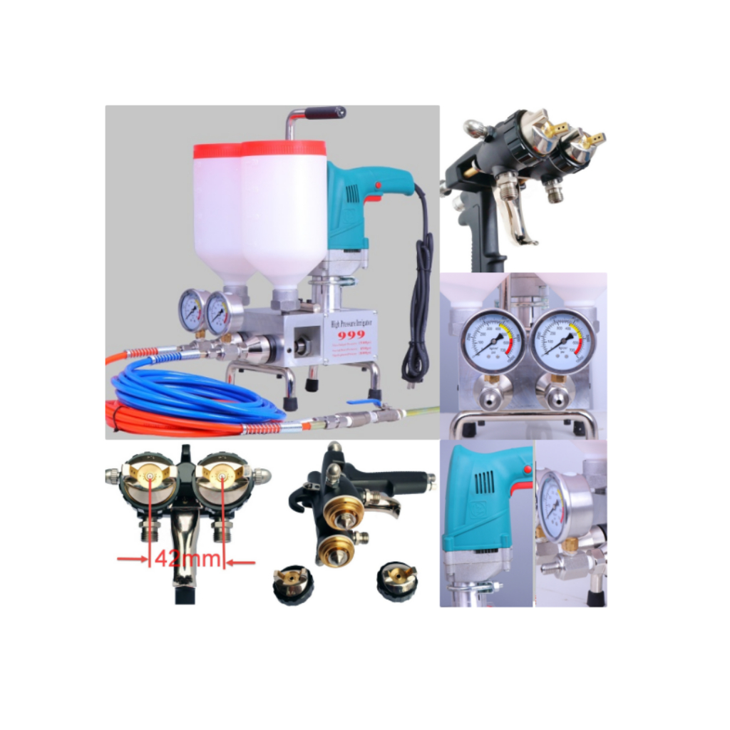 เครื่องพ่นพียูโฟม เครื่องพ่นและอัดฉีดน้ำยา PU Foam & Epoxy พ่นโฟม โฟมขาว โฟมดํา