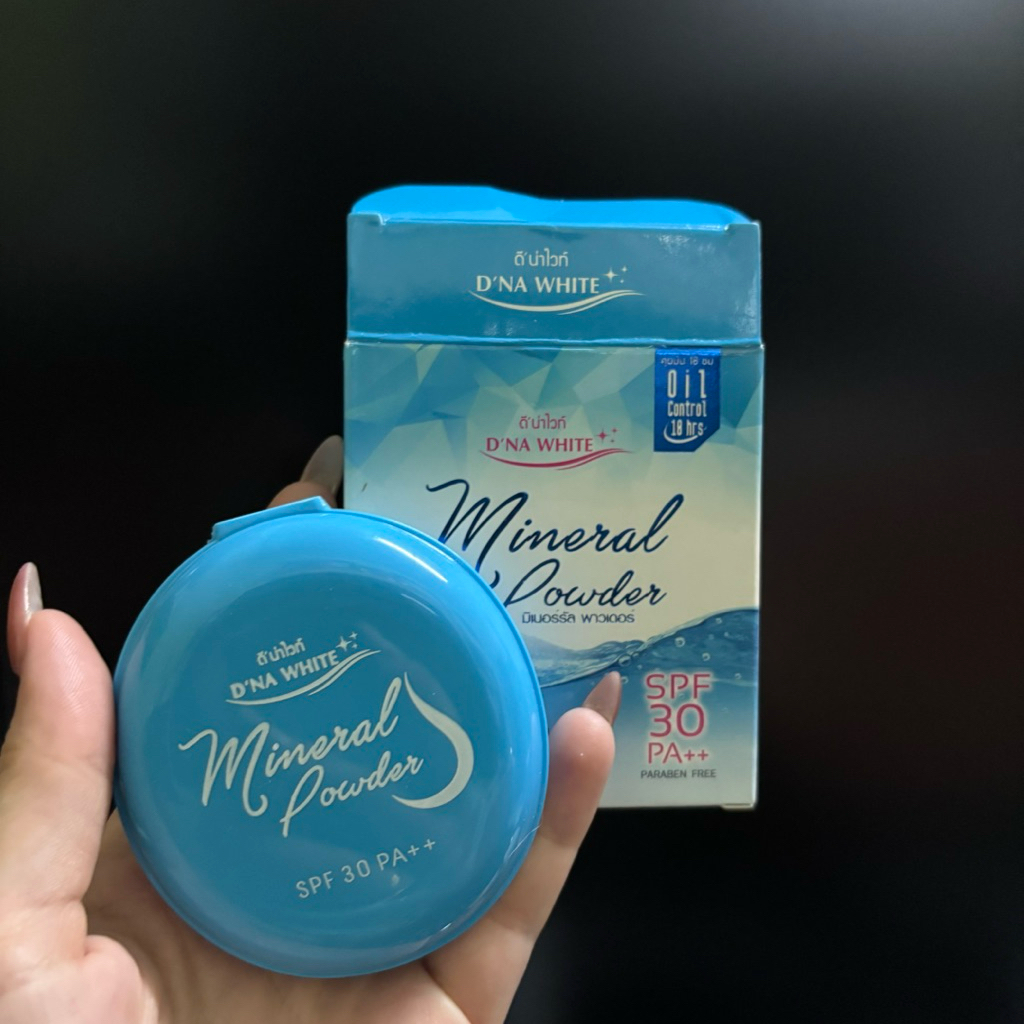 ❤️ของแท้❤️แป้งพัฟ แป้งแมท แป้งเบลอผิว ดีน่าไวท์ DNA White Mineral Powder แป้งพัฟน้ำแร่ คุมมัน 18 ชั่วโมง - รูปที่ 5
