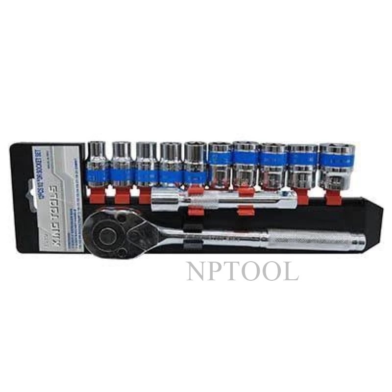 NP-819 ชุดบล็อค Euro king tool 1/2 12ชิ้น เกรดCRV