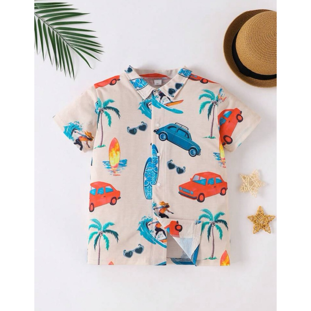 SHEIN เชิ้ต เด็กผู้ชาย ไปทะเล size 140