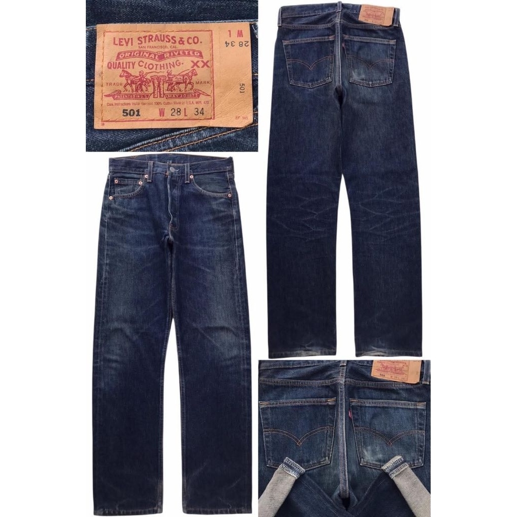 กางเกงยีนส์ มือสอง 90's
แบรนด์ Levi’s 501 ( made in USA 🇺🇸) เเท้

เอว29

