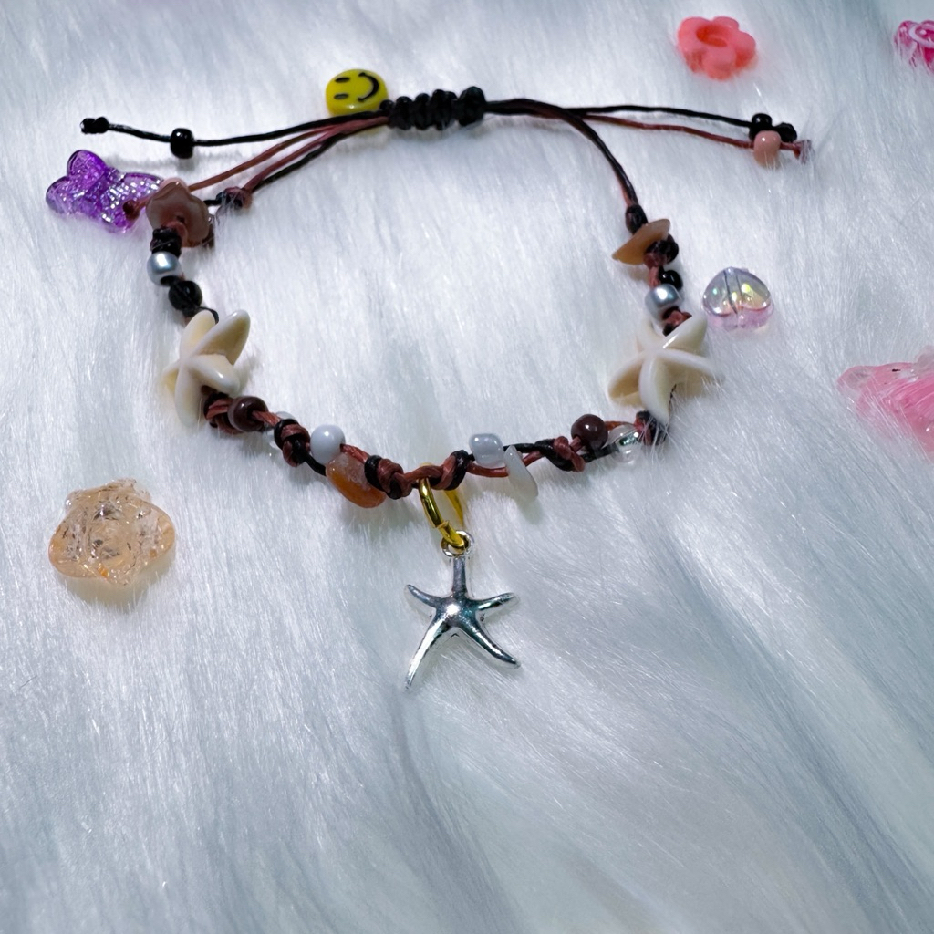 กำไลข้อมือแฮนด์เมด กำไลหนังวินเทจ handmade