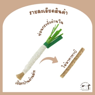 [D031] ของเล่นแมว ไม้ขัดฟันแมว ต้นหอม ผักชี แครอท มีกระดิ่ง
