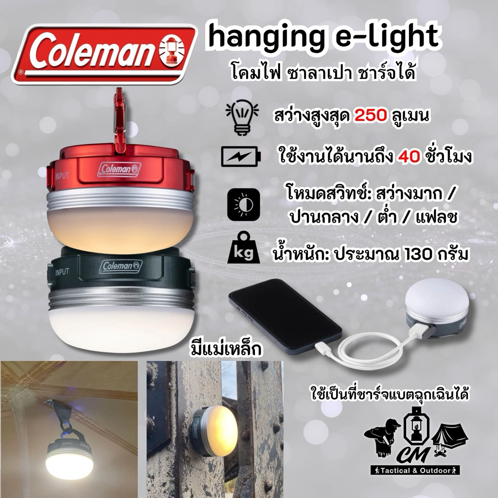 Coleman hanging e-light
