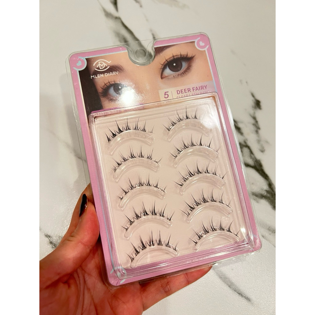 New MLEN DIARY ขนตาปลอม 5 คู่ - มี Deep fairy กับ Oxygen girl