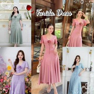 ชุดไปงานแต่งงาน ชุดเดรส ชุดราตรี TP051 ผ้าเครปซาติน เดรสยาว …