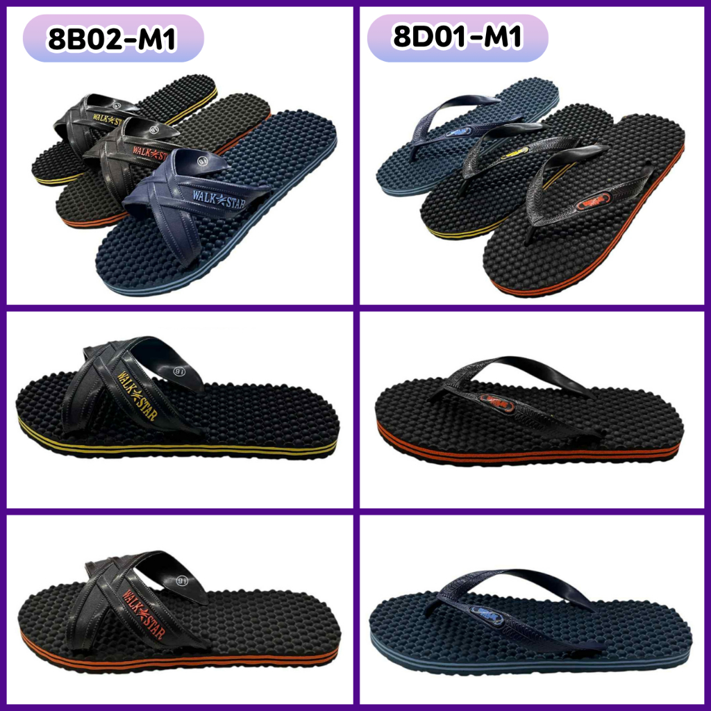 ADDA รองเท้าแตะแบบสวม รองเท้าผู้ชาย รุ่น8B02 รุ่น8D01 เบอร์ 7-10 คละสี(XON)