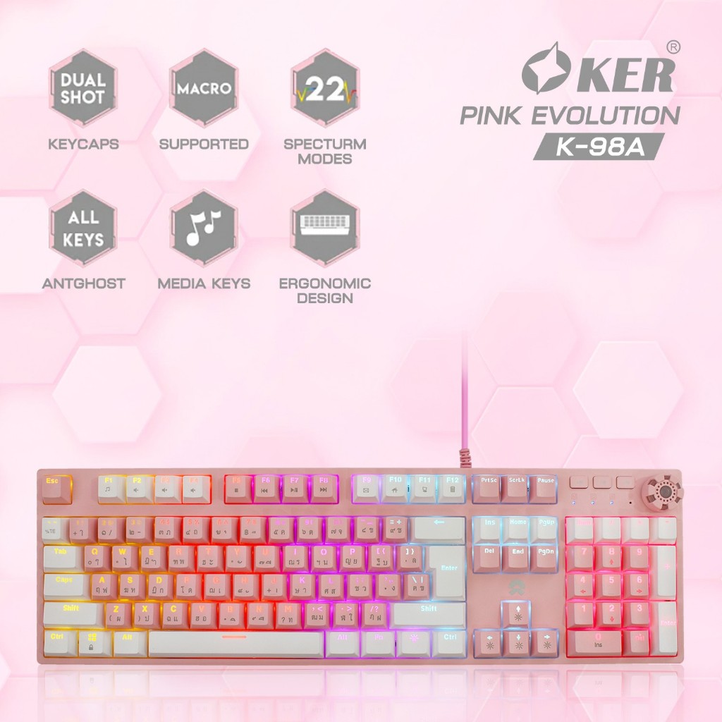 OKER K-98A BACKLIT MECHANICAL KEYBOARD