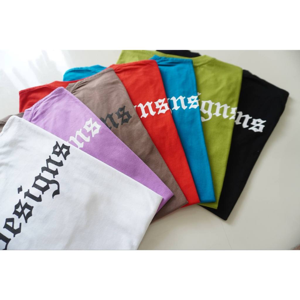 PB DESIGNS เสื้อยืดคอกลม ผ้าคอตตอน100% สกรีนหน้า-หลัง ทรงสวย ใส่สบาย ไม่หด สำหรับผู้หญิงและผู้ชาย