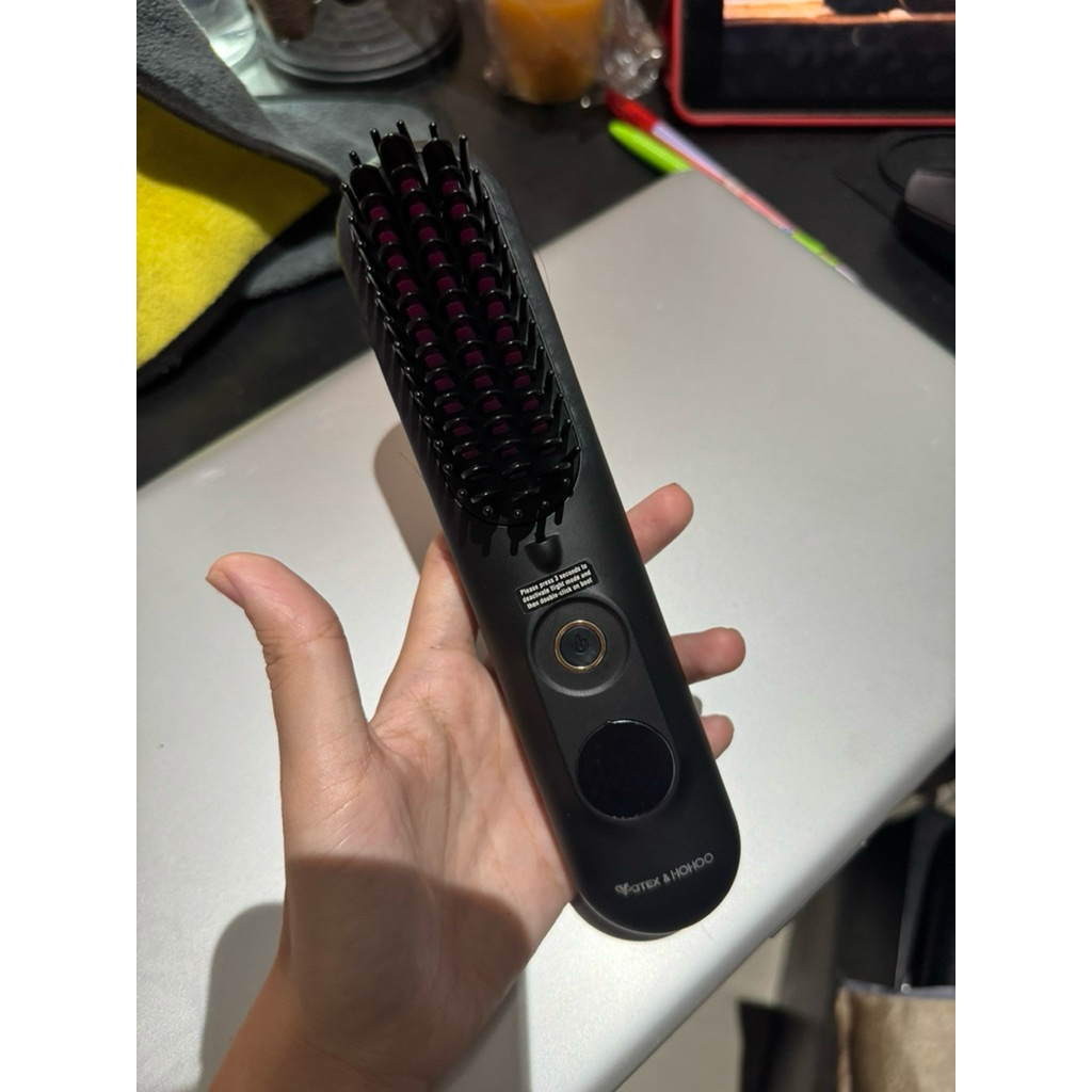 หวีไฟฟ้า มีกล่อง Yotex สภาพ98% ปรับได้ถึง210°