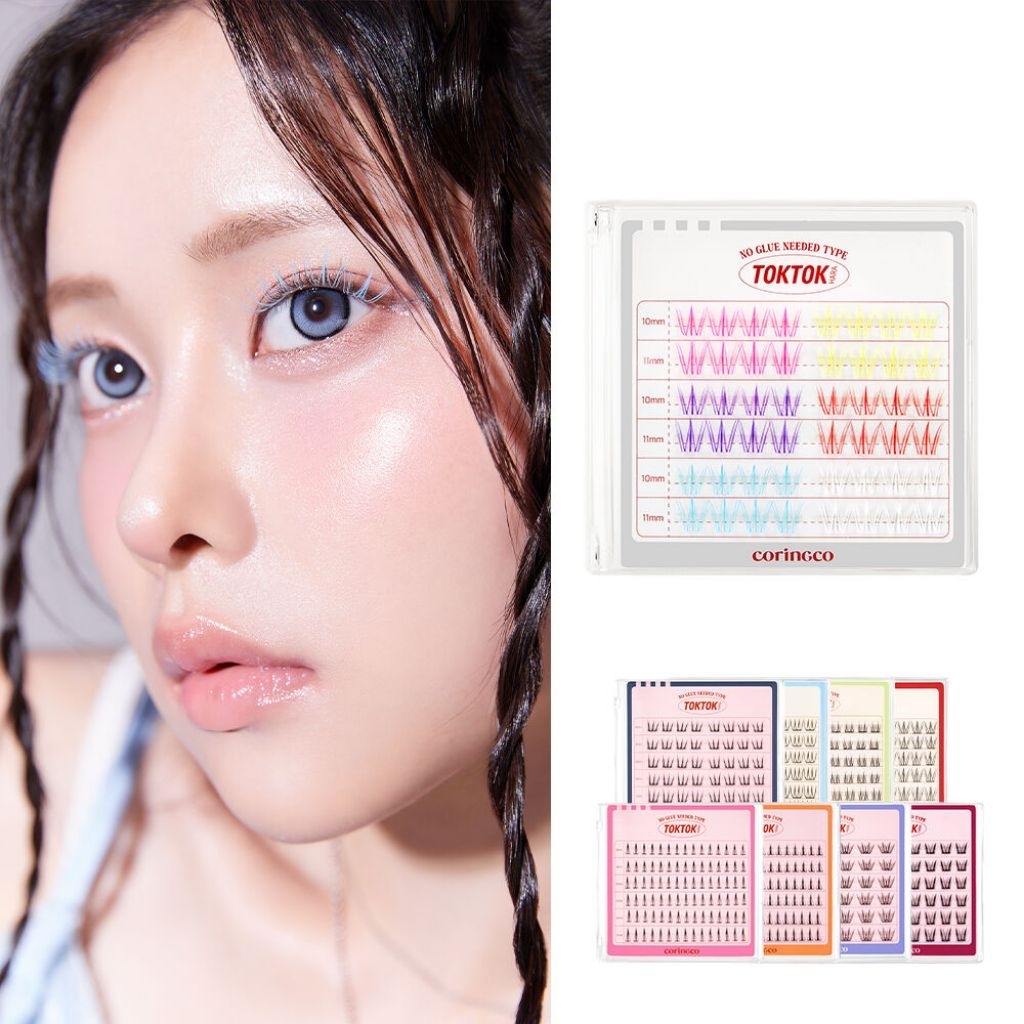 พร้อมส่ง Festival Underpop ขนตาปลอมมีกาวในตัว Coringco TokTok hara no glue eyelash ใหม่! เพิ่มความยาว 12-14มม.