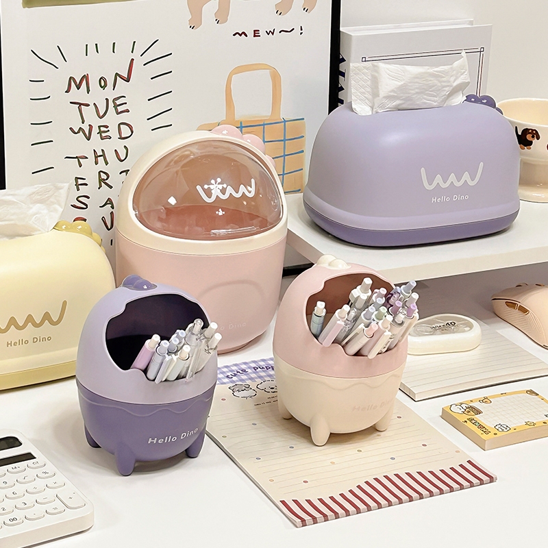 การ์ตูนกล่องกระดาษทิชชูห้องน้ําโต๊ะกาแฟกล่องกระดาษทิชชูสก์ท็อปมัลติฟังก์ชั่กล่องกระดาษทิชชูห้องนั่งเล่นกล่องเก็บของในครั