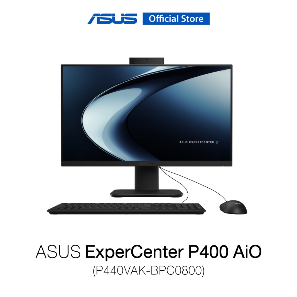ASUS ExpertCenter P400 AiO (P440VAK-BPC0800) 23.8" Full HD, i3-1315U 1.2G, 8GB, 256GB SSD, DOS (ไม่ม