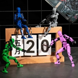 Lucky 13 Dummy หุ่นยนต์ตัวต่อ ขยับข้อต่อได้ 360 องศา 🤖 พิมพ์ 3D สวยงาม ของเล่นเด็ก เสริมพัฒนาการ ของเล่น 3D พร้อมส่ง ส่ง