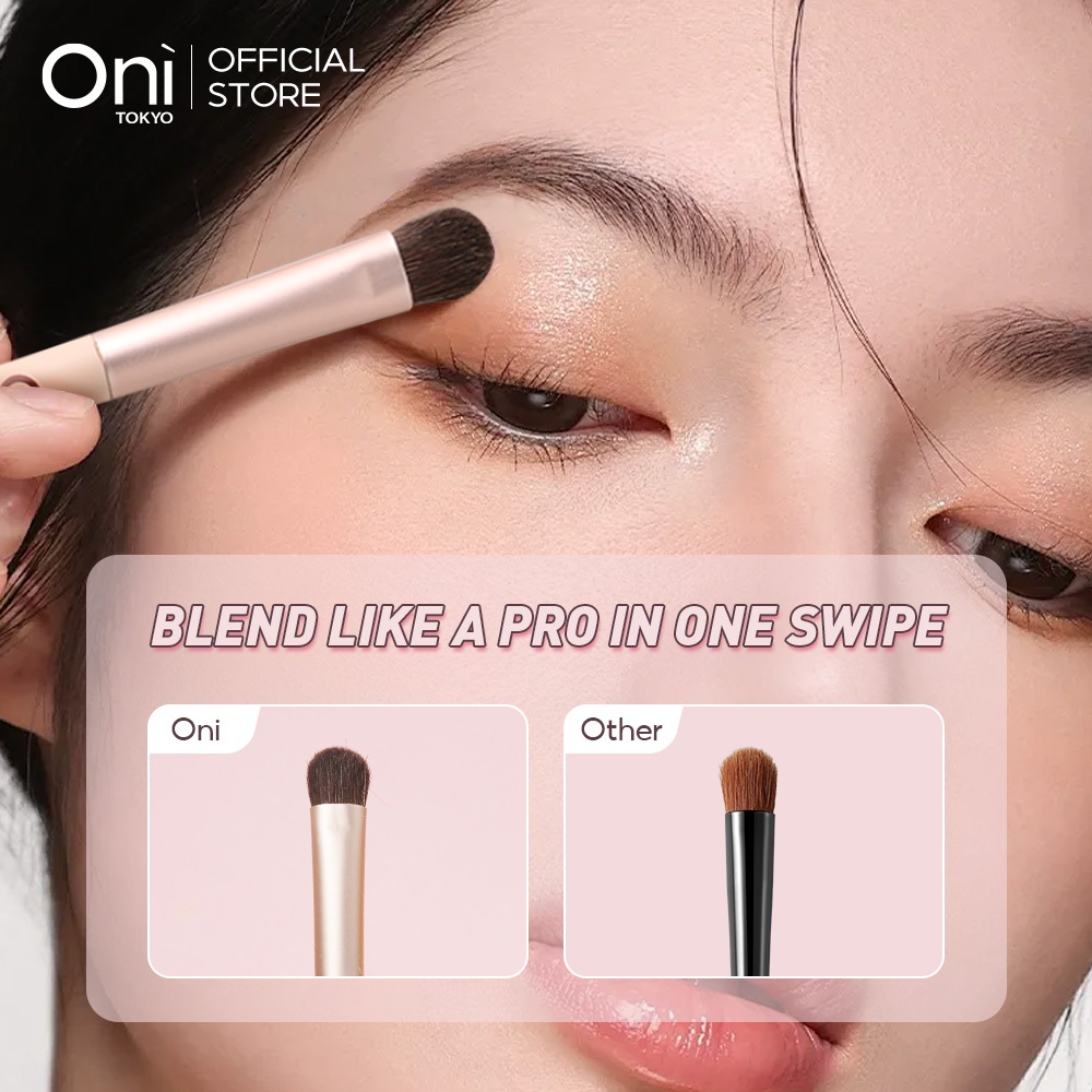 Oni Blending Eye Brush, Softens Dramatic Edges & Fine Lines, For Eyeshadow, Eyeliner & Concealer อายแชโดว์ บรัช
