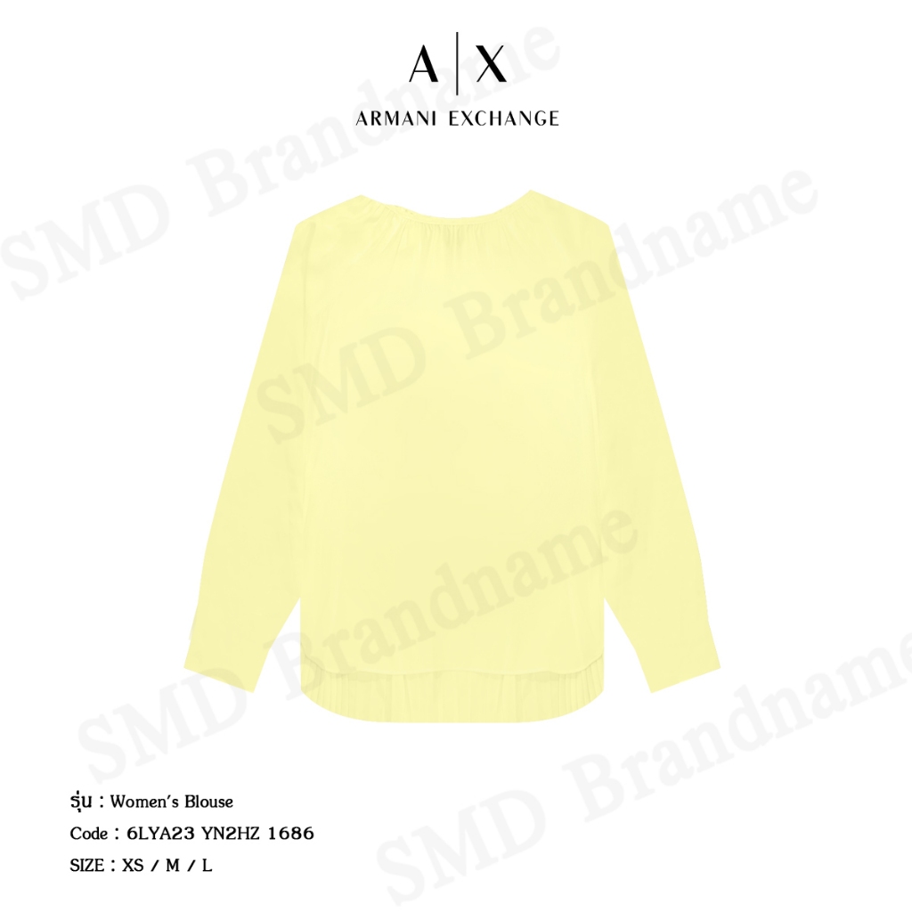 Armani Exchange เสื้อเบลาส์ รุ่น Women's Blouse Code: 6LYH23 YN2HZ 1686