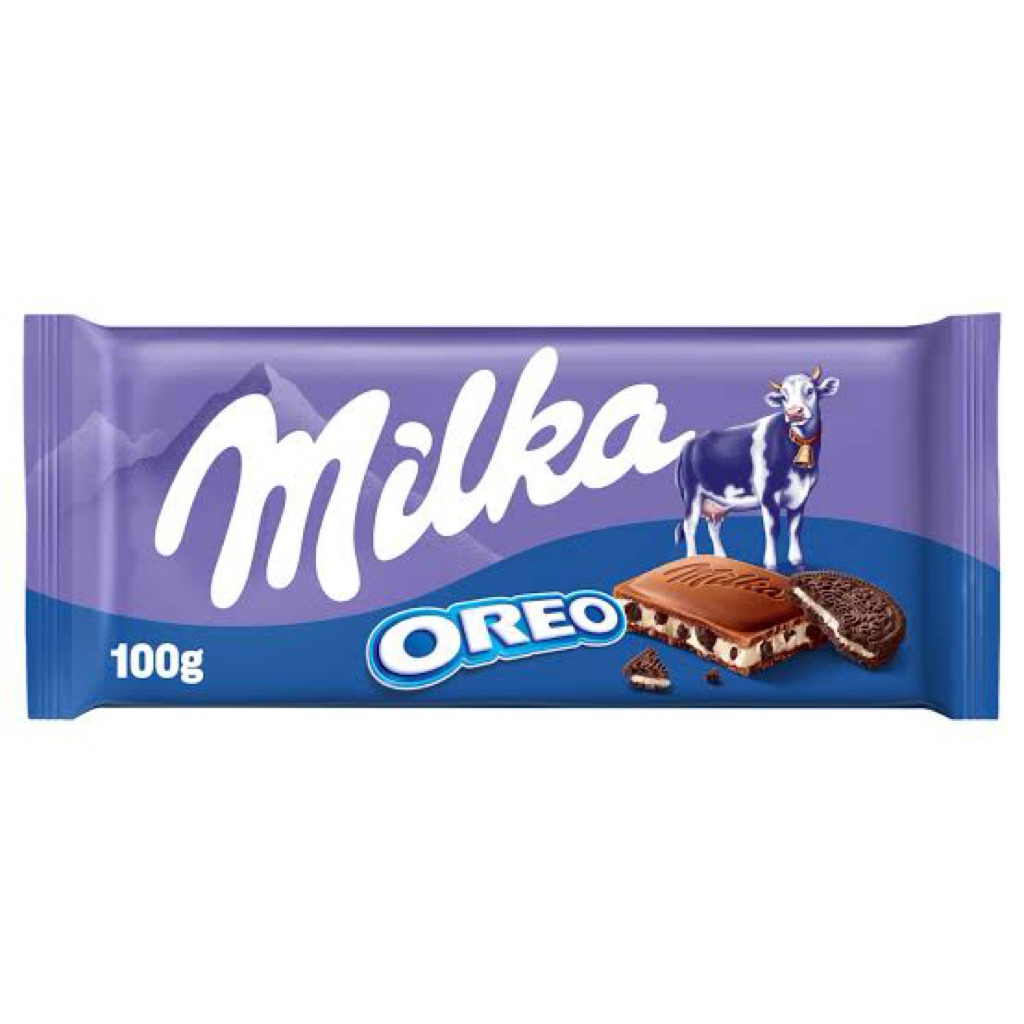 Milka Oreo chocolate 100g.  โอรีโอ้ มิลช็อกโกแลต นม อร่อยมาก