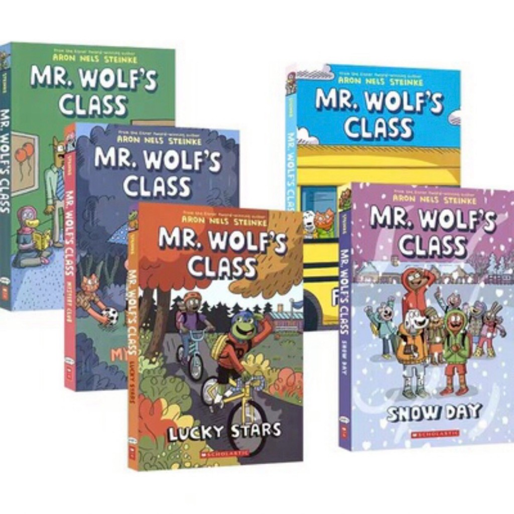 🐺✨ ชุดหนังสือภาพการ์ตูน Mr. Wolf’s Class (ครบเซต 5 เล่ม) – สนุกทุกบท ผจญภัยในห้องเรียน! ✨📚