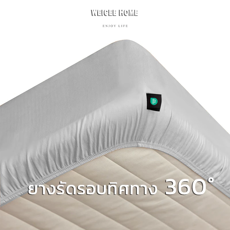 WEICEE ผ้าปูที่นอน Cotton สีพื้น thumbnail 5