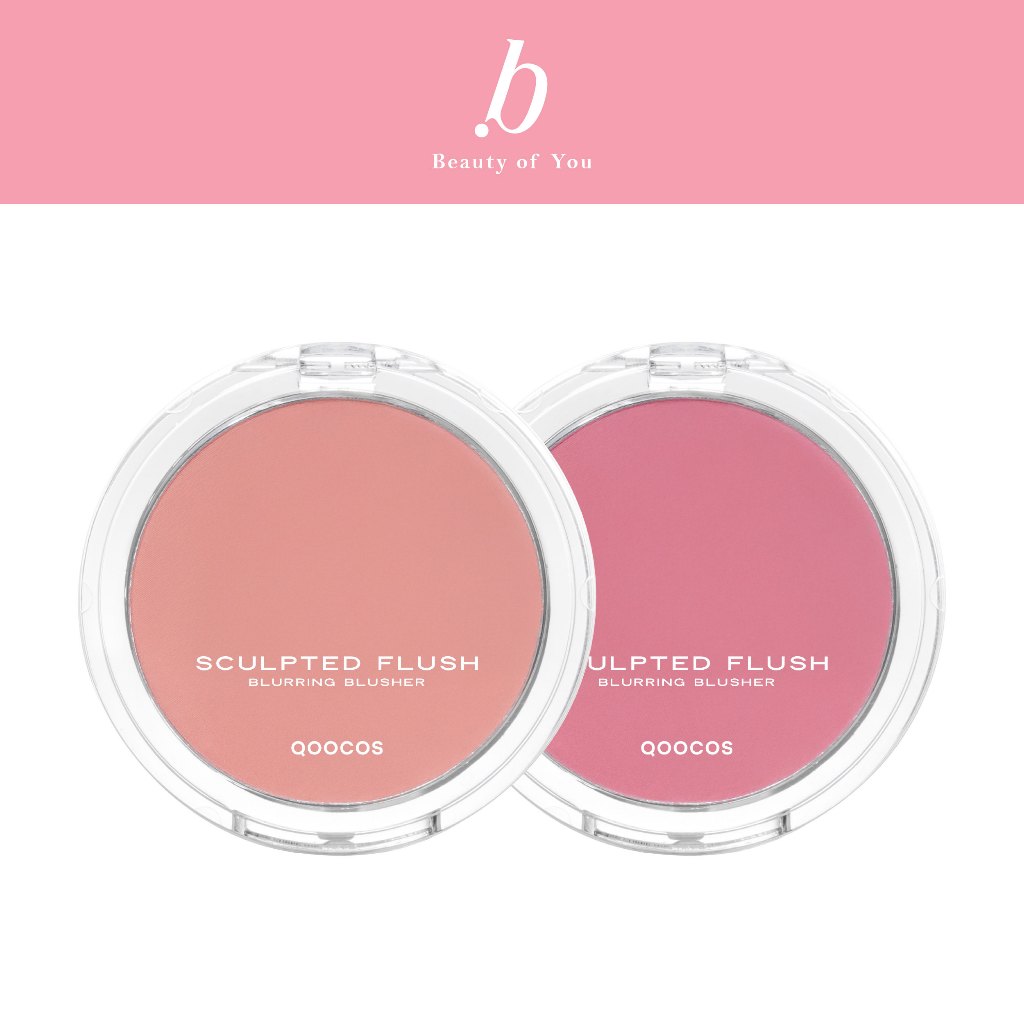 [สินค้า CLEARANCE] QOOCOS Sculpted Flush Blurring Blusher #บลัชซับมัน