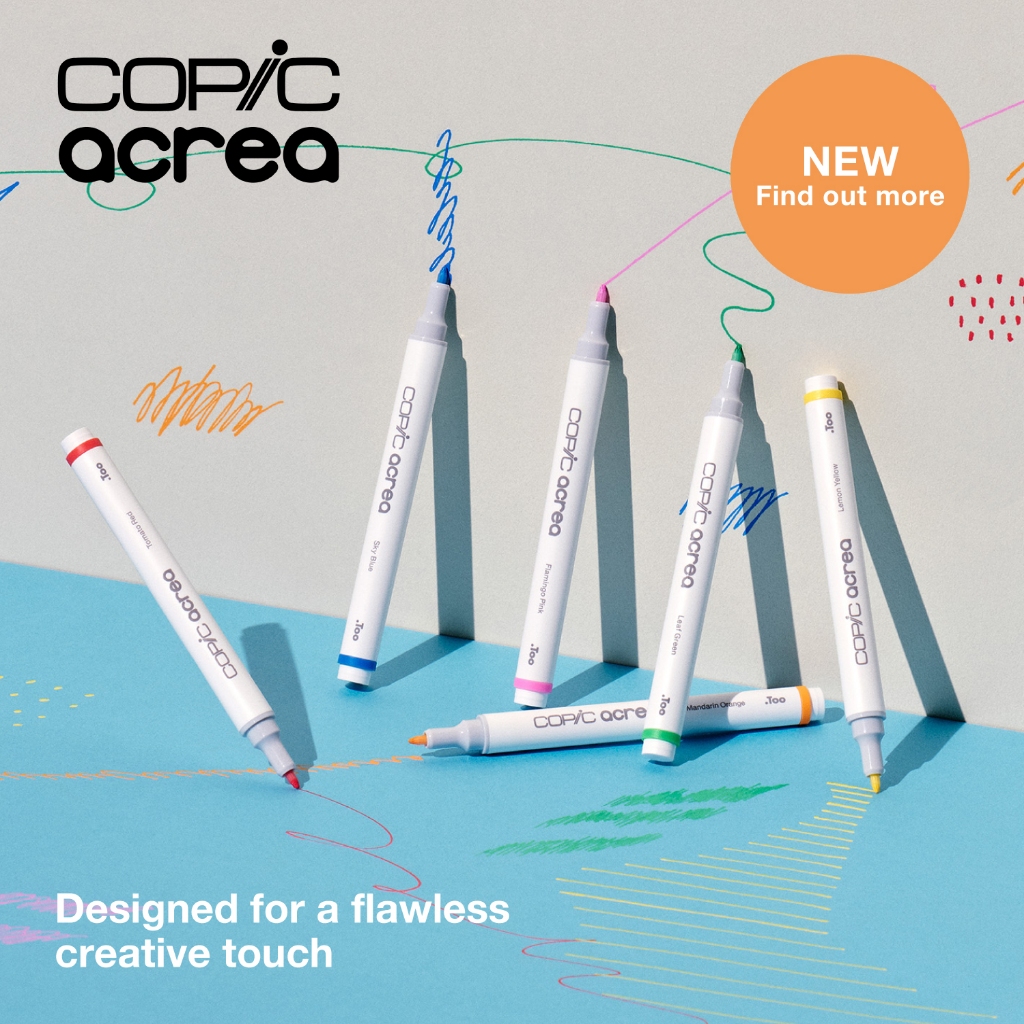 COPIC acrea ปากกามาร์คเกอร์โคปิกขนาด 0.8 มม