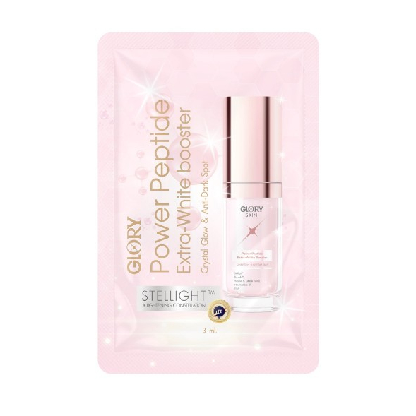 Glory Power Peptide Extra-White booster Serum 3 ml. กลอรี่เซรั่มบูสต์ผิวใส
