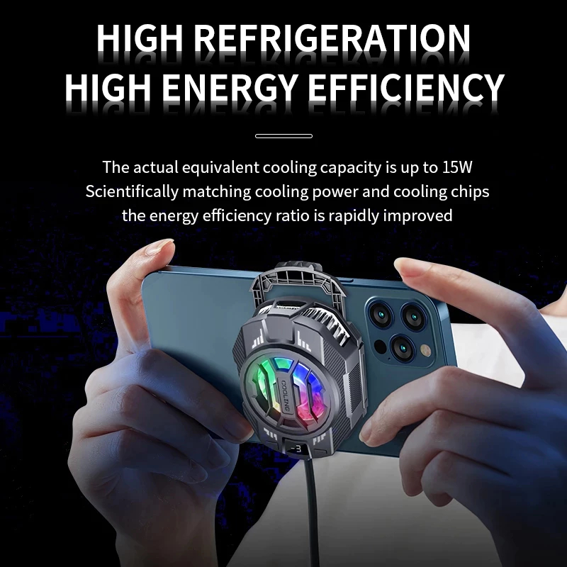 หม้อน้ำโทรศัพท์มือถือแบบคลิปหนีบด้านหลังแบบเซมิคอนดักเตอร์จอแสดงผลดิจิตอล S28 - รูปที่ 5