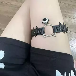 สายรัดขาแฟชั่น สไตล์คอสเพลย์ Gothic Lolita พร้อมส่ง | สายรัดต้นขา แต่งตัวน่ารัก ใส่กับถุงน่อง