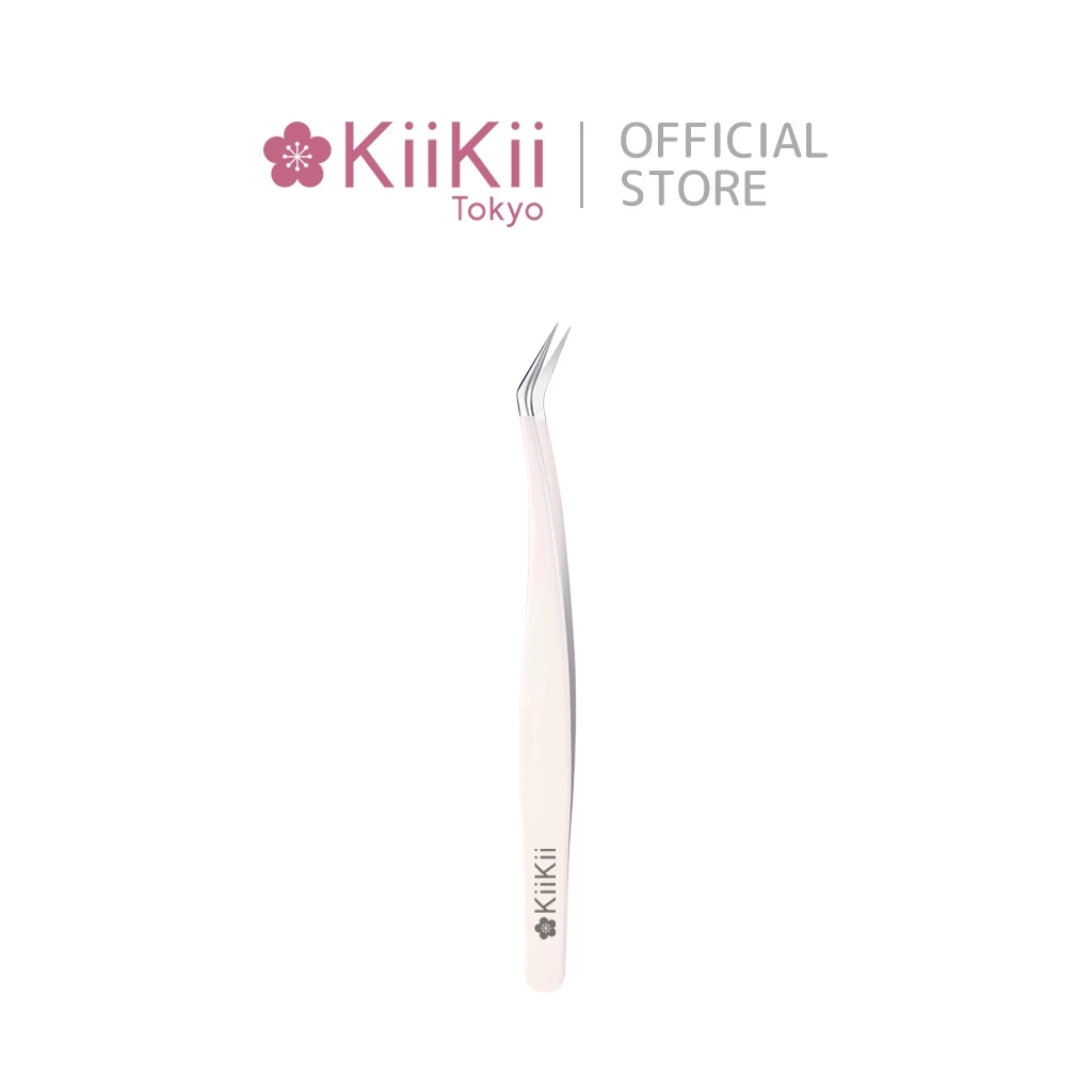 KiiKii แหนบต่อขนตา ที่คีบขนตา ปลายแหลม จับขนตาได้แม่นยํา ใช้งานง่าย ควบคุมทิศทางได้ดี